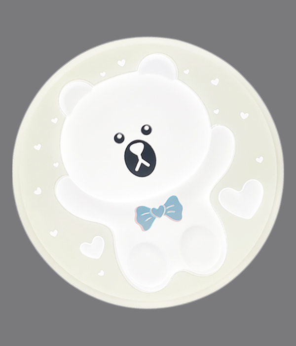 큐티베어 삼색변환 리모컨방등 아이방조명 LED방등 (화이트,핑크,블루)